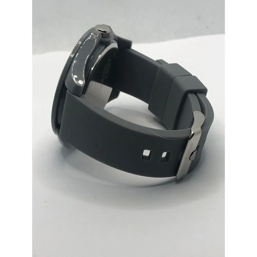 Skechers SR5011 Men's Grey Silicone Analog Grey Dial Quartz Genuine Watch OP41